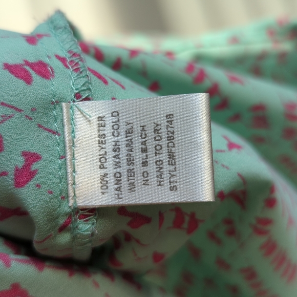 POMELO Pink Birds Print Top Size M. - Picture 10 of 12